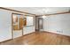 Open-concept space showcasing the dining area with hardwood floors and easy kitchen access at 3920 Oak Harbor Ln, Indianapolis, IN 46237