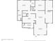 Detailed floor plan showcasing the layout of bedrooms, bathrooms, kitchen, and living areas at 3920 Oak Harbor Ln, Indianapolis, IN 46237