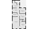 Detailed floor plan showcasing the layout of the house, including the kitchen, bedrooms, and living spaces at 4708 Fletcher Ave, Indianapolis, IN 46203