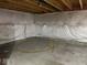Unfinished basement space with insulated walls and exposed ceiling at 7532 Gold Rush Ct, Camby, IN 46113