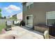 Patio with space for entertaining with a grill, storage, and sliding door access at 8380 Kolven Dr, Avon, IN 46123