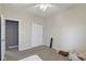 A bedroom boasting neutral walls, a ceiling fan, and a closet for your convenience at 958 Denton Ct, Westfield, IN 46074