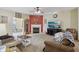 Comfortable living room with a fireplace, ample seating, and a warm, inviting ambiance at 958 Denton Ct, Westfield, IN 46074