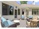 Outdoor deck featuring comfortable seating and a view of the backyard at 10585 Golden Bear Way, Noblesville, IN 46060