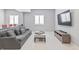 Basement with lounge area and a mounted television at 10795 Creekbed Cir, Fishers, IN 46038