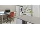 Office space with two work areas and natural lighting at 10795 Creekbed Cir, Fishers, IN 46038