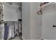 Walk-in closet with ample storage space and organized clothing at 1202 Vestman Ct, Greenwood, IN 46143