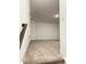 View of the carpeted basement stairs leading down into a spacious area at 1248 Cassine Pl, Greenwood, IN 46143