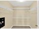 Walk-in closet with shelving for storage at 14095 Northcoat Pl, Fishers, IN 46038