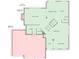 Detailed second floor plan including kitchen, Gathering room, laundry, dining area and garage at 143 W Clear Lake Ct, Westfield, IN 46074