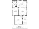 Detailed floor plan showcasing the layout of the property with labeled rooms and dimensions at 146 E Broadway St, Shelbyville, IN 46176