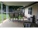 Welcoming covered patio with outdoor seating, perfect for relaxing and enjoying the spacious backyard at 1504 Gwinn Ln, Lapel, IN 46051
