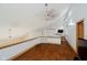 Spacious loft area with unique architectural details and ample natural light at 18 Point Ln, Arcadia, IN 46030