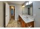 Bathroom features a double sink vanity and tile flooring at 19533 Chip Shot Rd, Noblesville, IN 46062