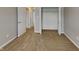Bedroom features neutral walls, carpet flooring, and a closet for ample storage at 19533 Chip Shot Rd, Noblesville, IN 46062