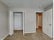 Bedroom features neutral walls, carpet flooring, and a closet at 19533 Chip Shot Rd, Noblesville, IN 46062