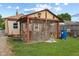Charming backyard featuring a gazebo with outdoor seating and landscaping at 2017 E Legrande Ave, Indianapolis, IN 46203