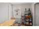Eat in kitchen nook area with natural light, shelving and table and chairs at 2017 E Legrande Ave, Indianapolis, IN 46203