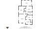 Floor plan showing the layout of all the main rooms at 2017 E Legrande Ave, Indianapolis, IN 46203