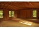Unfinished room is framed and ready to be built out with natural light from two windows at 5930 Broadway St, Indianapolis, IN 46220