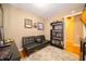 Relaxing seating area with stylish rug, comfy couch, and neutral walls provides an inviting atmosphere at 7224 N Tuxedo St, Indianapolis, IN 46240