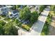 Aerial view of home with lush trees in a peaceful neighborhood setting at 1324 E 9Th, Indianapolis, IN 46202
