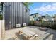 Charming backyard with gravel, picnic table, fire pit, and fenced perimeter at 1324 E 9Th, Indianapolis, IN 46202