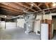 Spacious unfinished basement with modern mechanicals, ready for customization at 1411 N Linwood Ave, Indianapolis, IN 46201