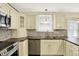 Kitchen features stainless steel appliances, custom cabinets, and stone backsplash at 1411 N Linwood Ave, Indianapolis, IN 46201
