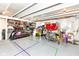 Unfinished basement offering ample storage space, with painted floors and room for customization and organization at 15984 Conductors Dr, Westfield, IN 46074