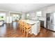 Spacious kitchen featuring a large island, stainless appliances, and an open layout great for entertaining at 15984 Conductors Dr, Westfield, IN 46074
