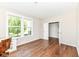 Versatile office space featuring hardwood floors, natural light, and a neutral color scheme at 15984 Conductors Dr, Westfield, IN 46074