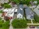 An aerial view of the listing and the other houses on the block at 1610 N Alabama St, Indianapolis, IN 46202
