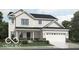 Inviting two-story home with white siding, black roof, and attached two-car garage at 19824 Atwater Ave, Sheridan, IN 46069
