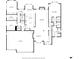 Detailed floor plan showcasing the layout of the first floor, including the kitchen, living room, and primary suite at 2320 Whispering Way, Indianapolis, IN 46239