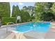 Outdoor swimming pool with diving board and basketball hoop at 2320 Whispering Way, Indianapolis, IN 46239
