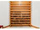 A wall mounted wine rack for bottle storage at 2320 Whispering Way, Indianapolis, IN 46239