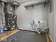 Unfinished basement containing the home's furnace at 320 Sunset Dr, Shelbyville, IN 46176