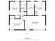 Floor plan of a 673 square foot home with two bedrooms, one bath, a living room, kitchen and utility room at 320 Sunset Dr, Shelbyville, IN 46176