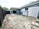 View of home's backyard featuring patio, vinyl siding, and privacy fence at 411 N 18Th St, Noblesville, IN 46060