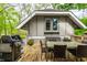 Outdoor deck features a grill, dining set, and string lights for entertaining and relaxation at 4130 N Meridian St, Indianapolis, IN 46208