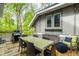 Relaxing outdoor deck with a dining set, grill, and comfortable seating, ideal for entertaining guests at 4130 N Meridian St, Indianapolis, IN 46208