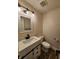Chic half-bathroom with a modern vanity, sleek fixtures, and contemporary design, offering both style and functionality at 4536 Clayburn Dr, Indianapolis, IN 46268