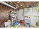 Basement with exposed ceiling and utility sink offering additional functionality and storage at 5315 Rosslyn Ave, Indianapolis, IN 46220