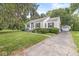 Quaint home exterior showcasing a well-manicured lawn and a detached garage with a driveway at 5315 Rosslyn Ave, Indianapolis, IN 46220