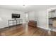 Living room with hardwood floors, neutral paint, and stylish furniture for a cozy ambiance at 5315 Rosslyn Ave, Indianapolis, IN 46220