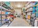 Well-organized basement featuring ample storage solutions, including shelving and containers at 5353 Hibiscus Dr, Plainfield, IN 46168