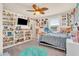Unique bedroom decorated with colorful decorations, displaying personality and creating a fun, inviting space at 5353 Hibiscus Dr, Plainfield, IN 46168