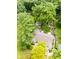 Aerial view of home and backyard, showcasing the property's mature trees and landscaping at 6379 Monitor Dr, Indianapolis, IN 46220