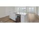 Charming kitchen with stainless dishwasher and island sink, bright natural light and wood floors at 7282 Shroyer Way, Noblesville, IN 46062